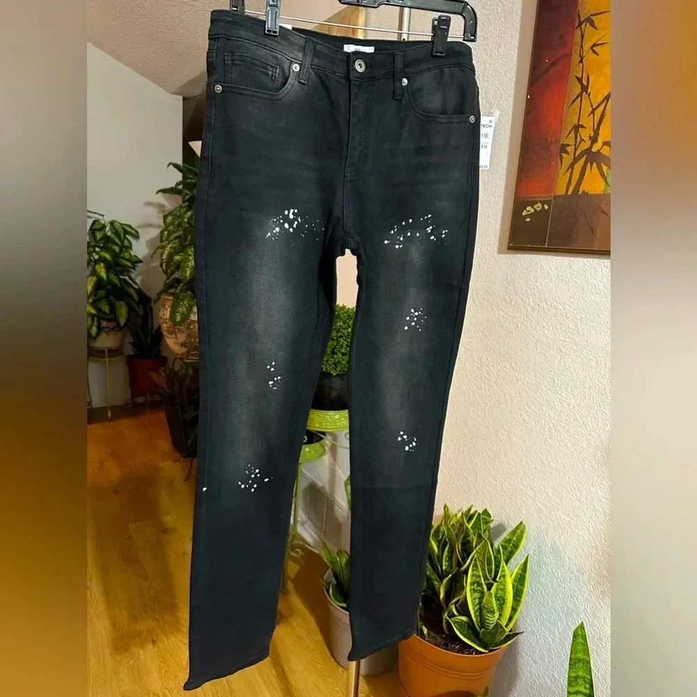 BP black paint splatter design jeans size 31/30
